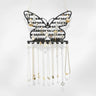 Porte Bijoux Mural Métal Papillon Support Fille