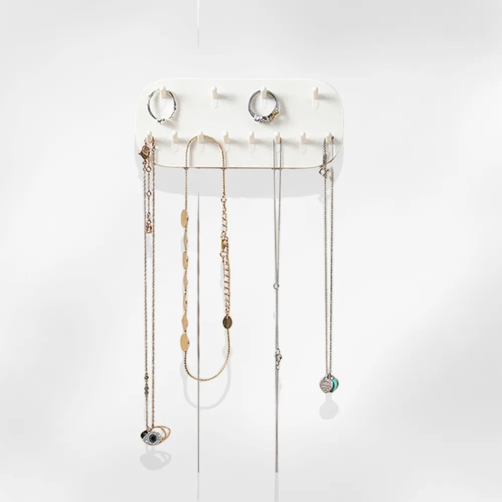 Porte Bijoux Mural Métal Miroir Design Femme