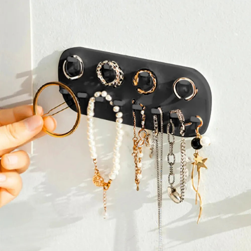 Porte Bijoux Mural Métal Miroir Design Femme