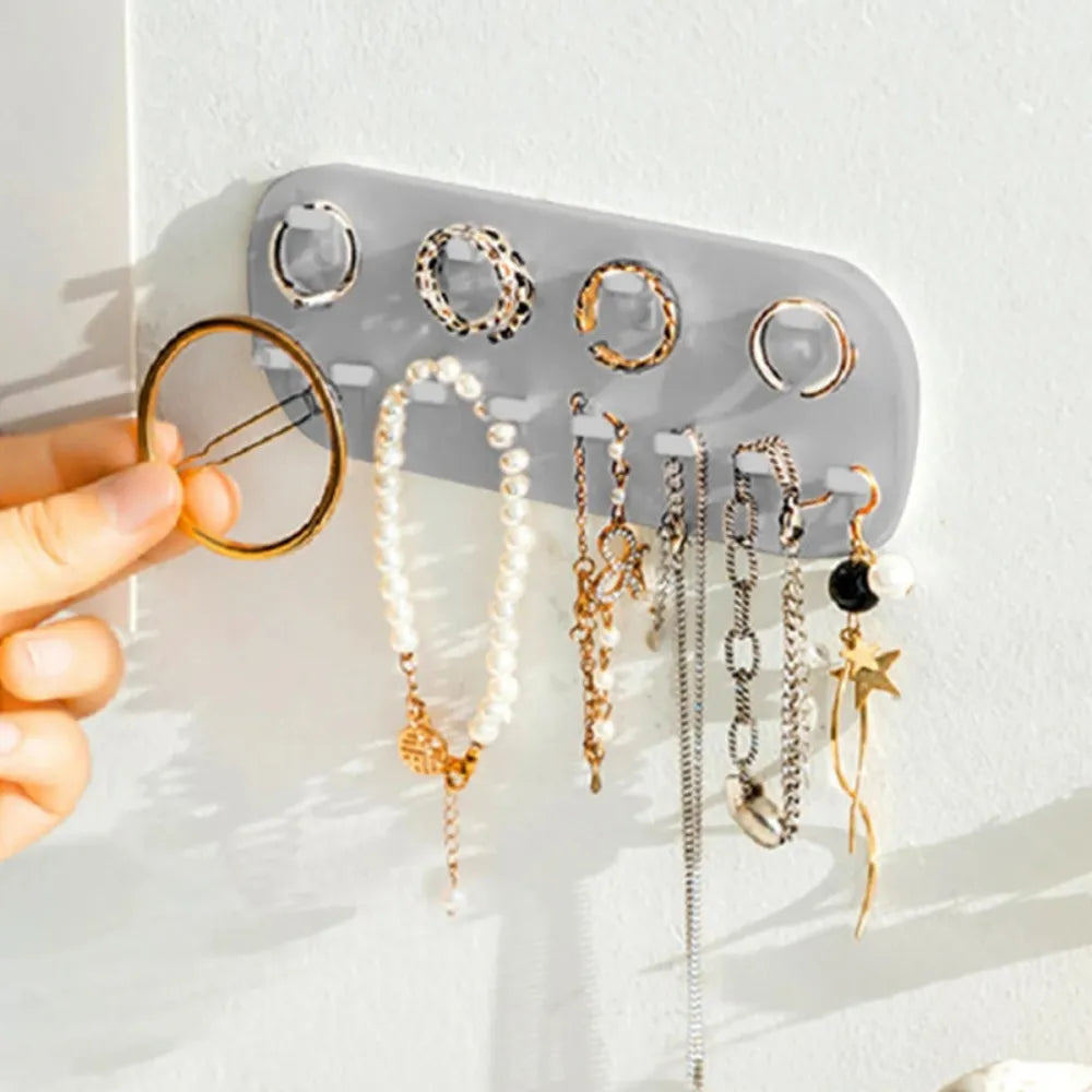 Porte Bijoux Mural Métal Miroir Design Femme