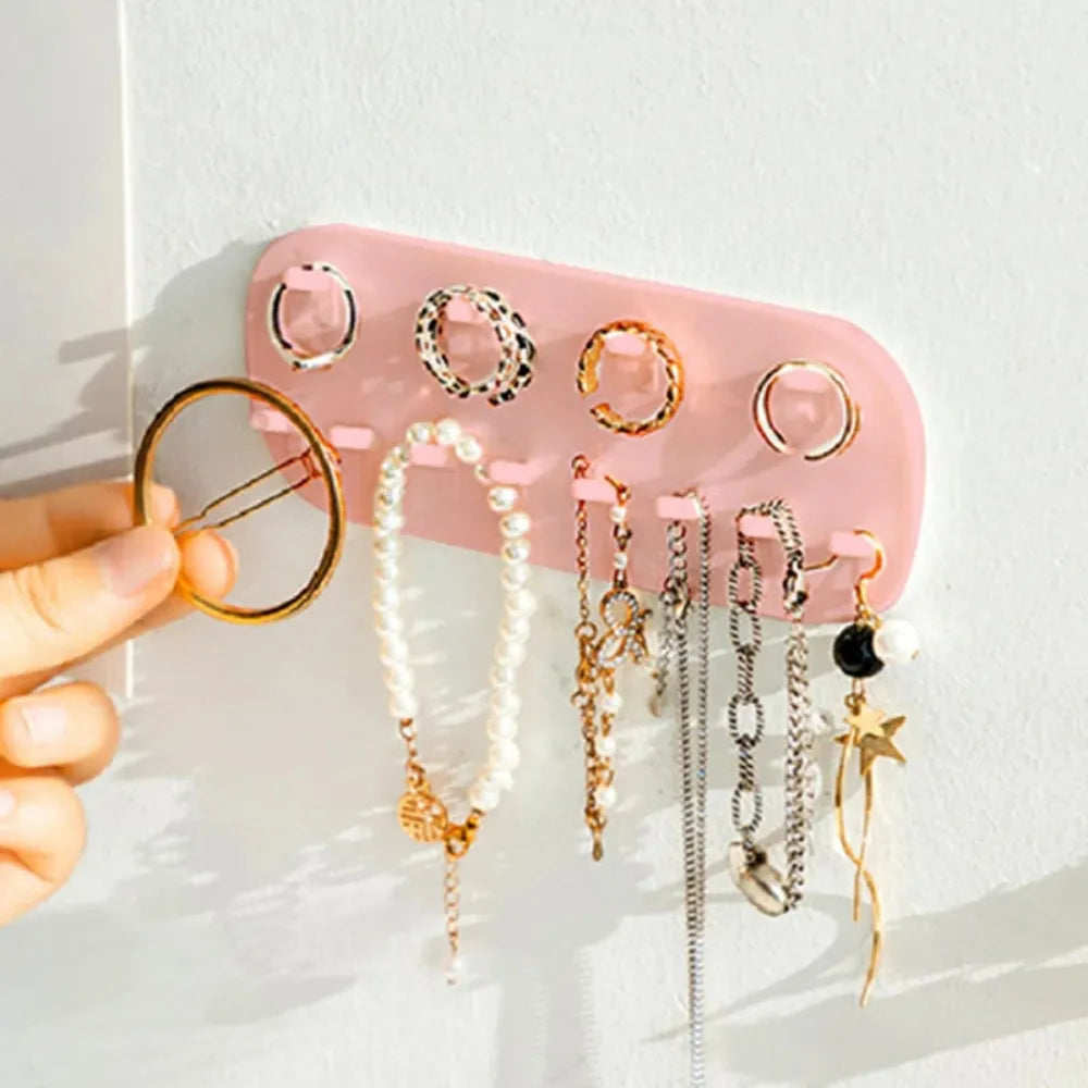 Porte Bijoux Mural Métal Miroir Design Femme