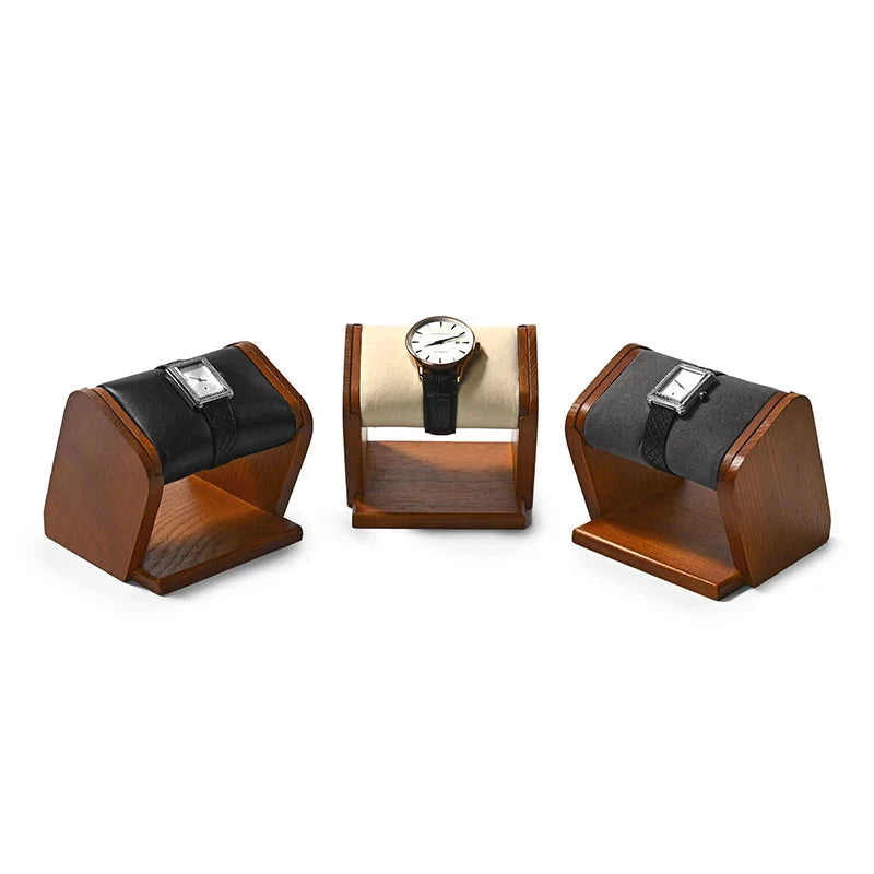 Présentoir Montre Bois Massif Amovible Élégant