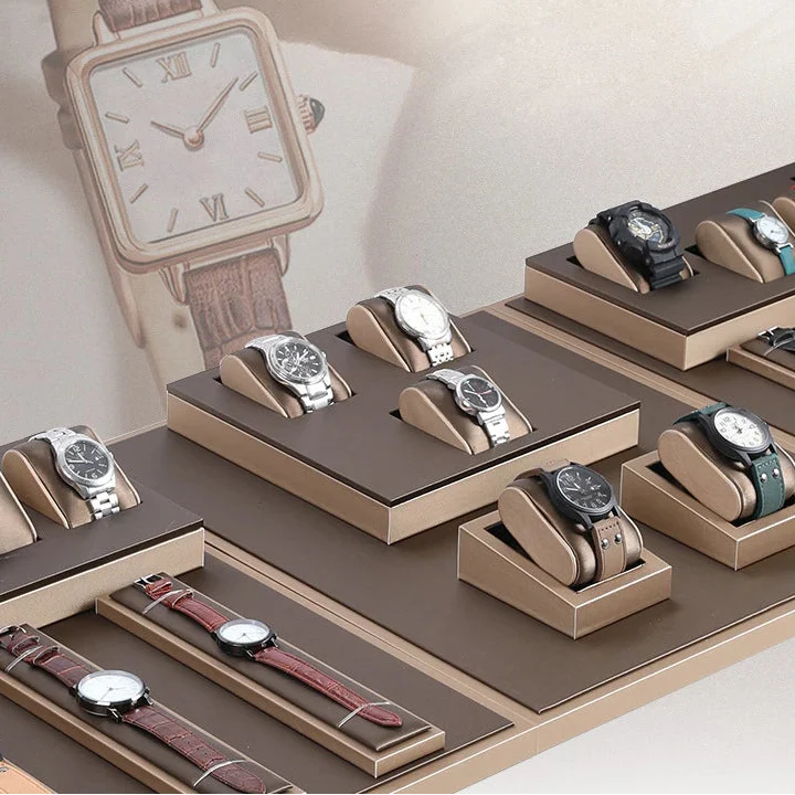 Présentoir Montre Cuir Rampe Vitrine Comptoir