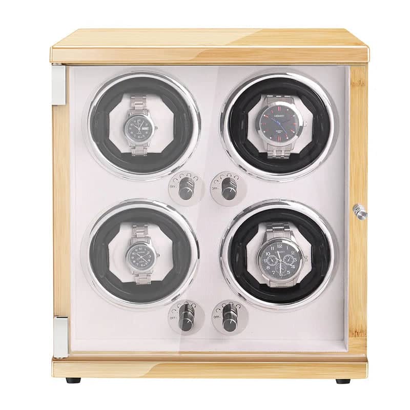 Remontoir Montre Bois Sapin 4 Places