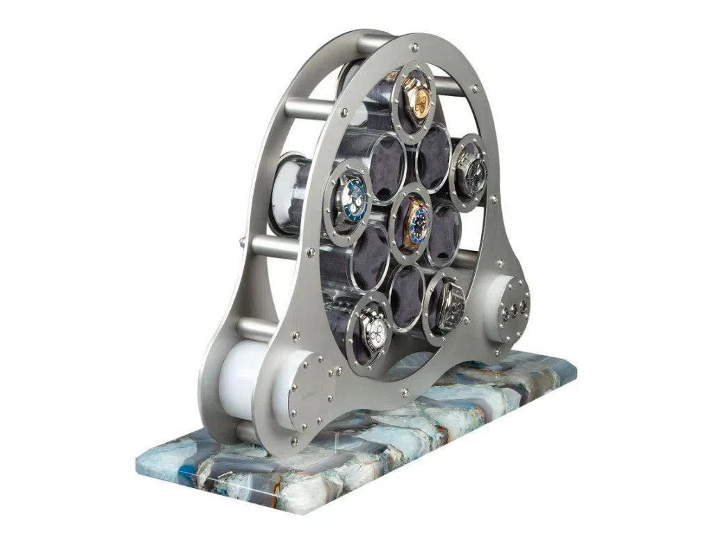 Remontoir Montre Pierre Agate Cristal 11 Places