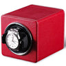 Remontoir Montre Cuir Rouge Écarlate Silencieux