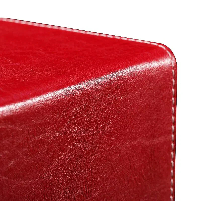 Remontoir Montre Cuir Rouge Ecarlate Silencieux