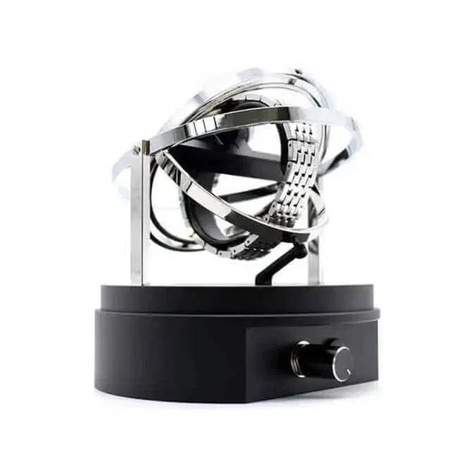 Remontoir Montre Metal Argente Spherique Verre