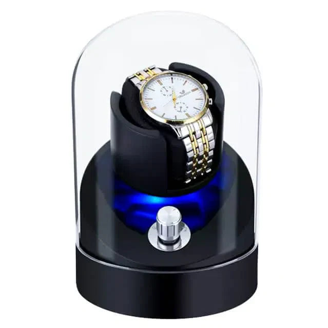 Remontoir Montre Plexiglas Verre LED Bleu