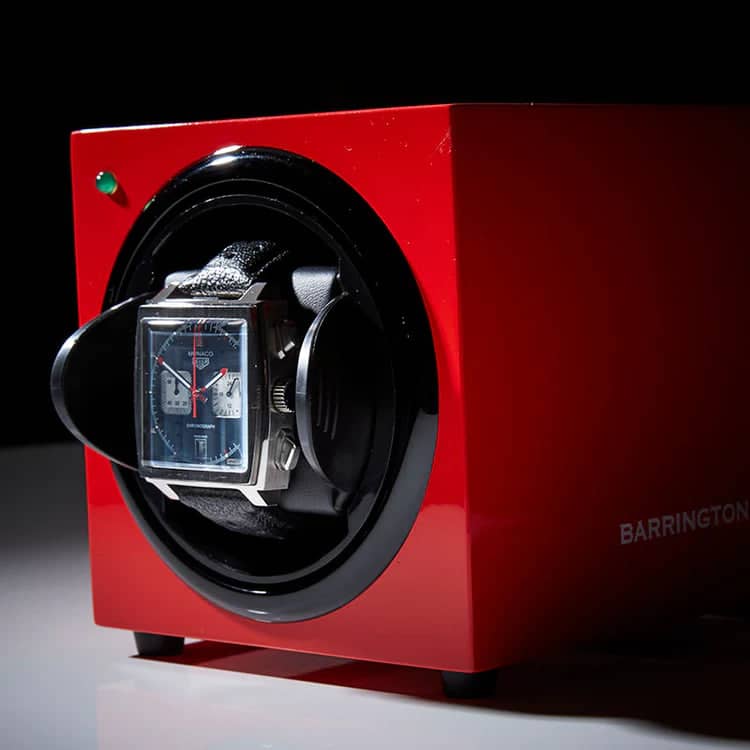 Remontoir Montre Bois Rouge Barrington Luxe