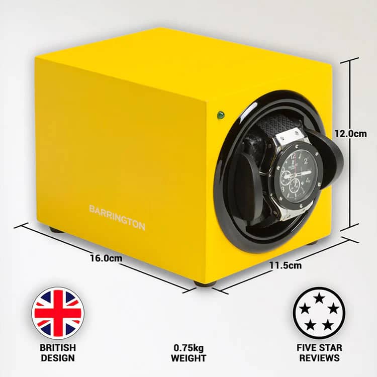 Remontoir Montre Bois Jaune Barrington Electric