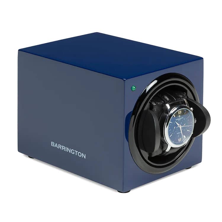 Remontoir Montre Bois Bleu Barrington Nuit