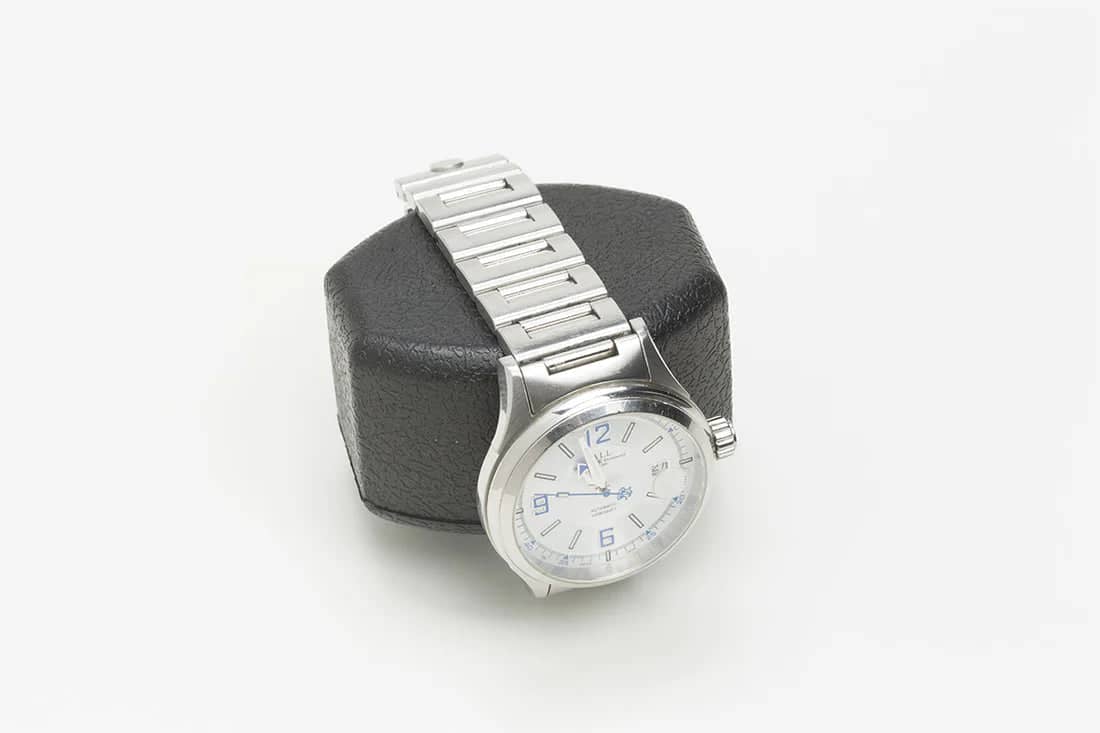 Remontoir Montre Cuir Moderne 4 Places Carbone