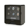 Remontoir Montre Cuir Moderne 6 Places Carbone