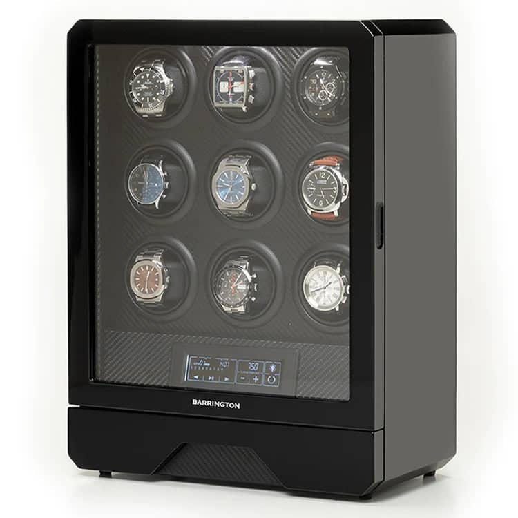 Coffre Fort Montre 9 Places Carbone Premium