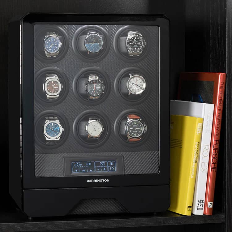 Coffre Fort Montre 9 Places Carbone Premium