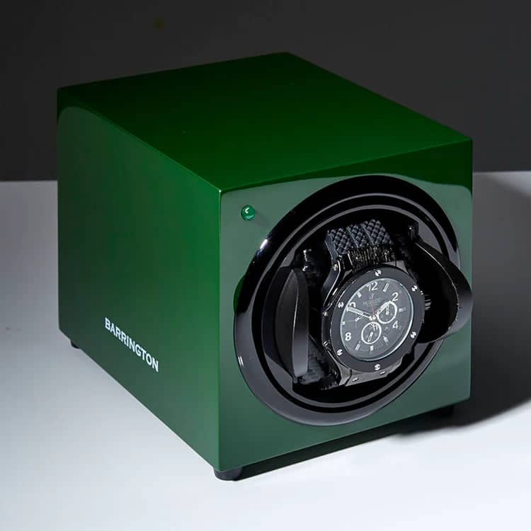 Remontoir Montre Bois Vert Laque Silencieux