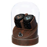 Coffre Fort Montre Bois Noyer Cloche 2 Places