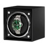 Remontoir Montre Cube Bois Aniline Noir