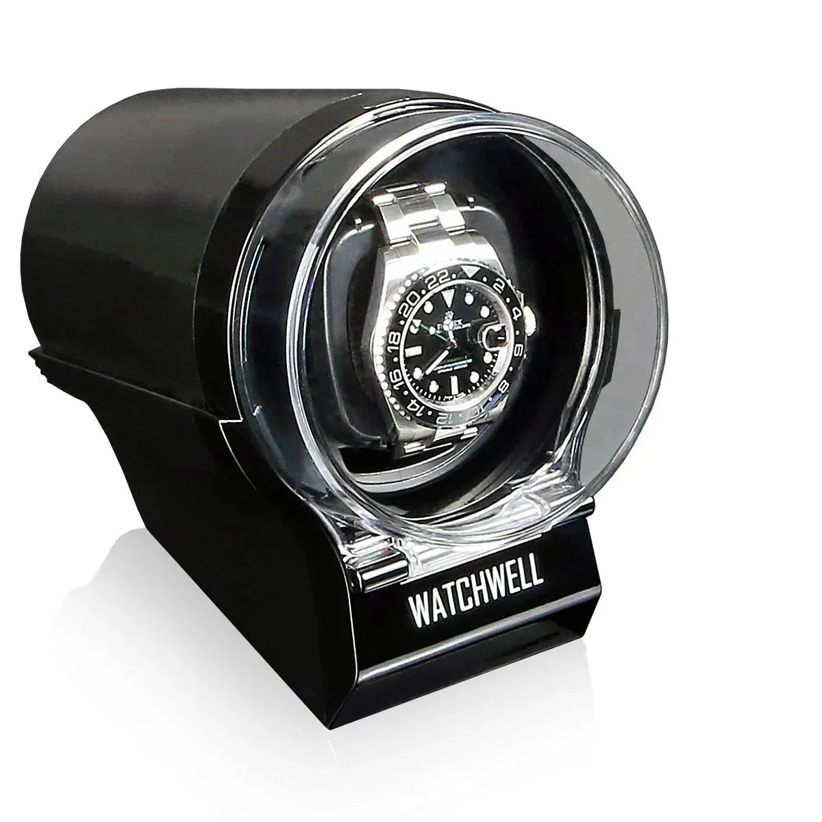 Remontoir Montre Plexiglas Noir Silencieux Compact