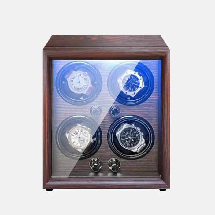Remontoir Montre Bois Pin 4 Places