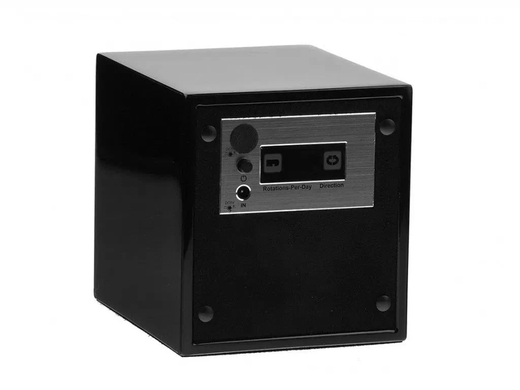 Remontoir Montre Bois Noir Laque Brillant