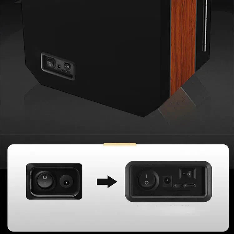 Remontoir Montre Carbone 4 Places LED
