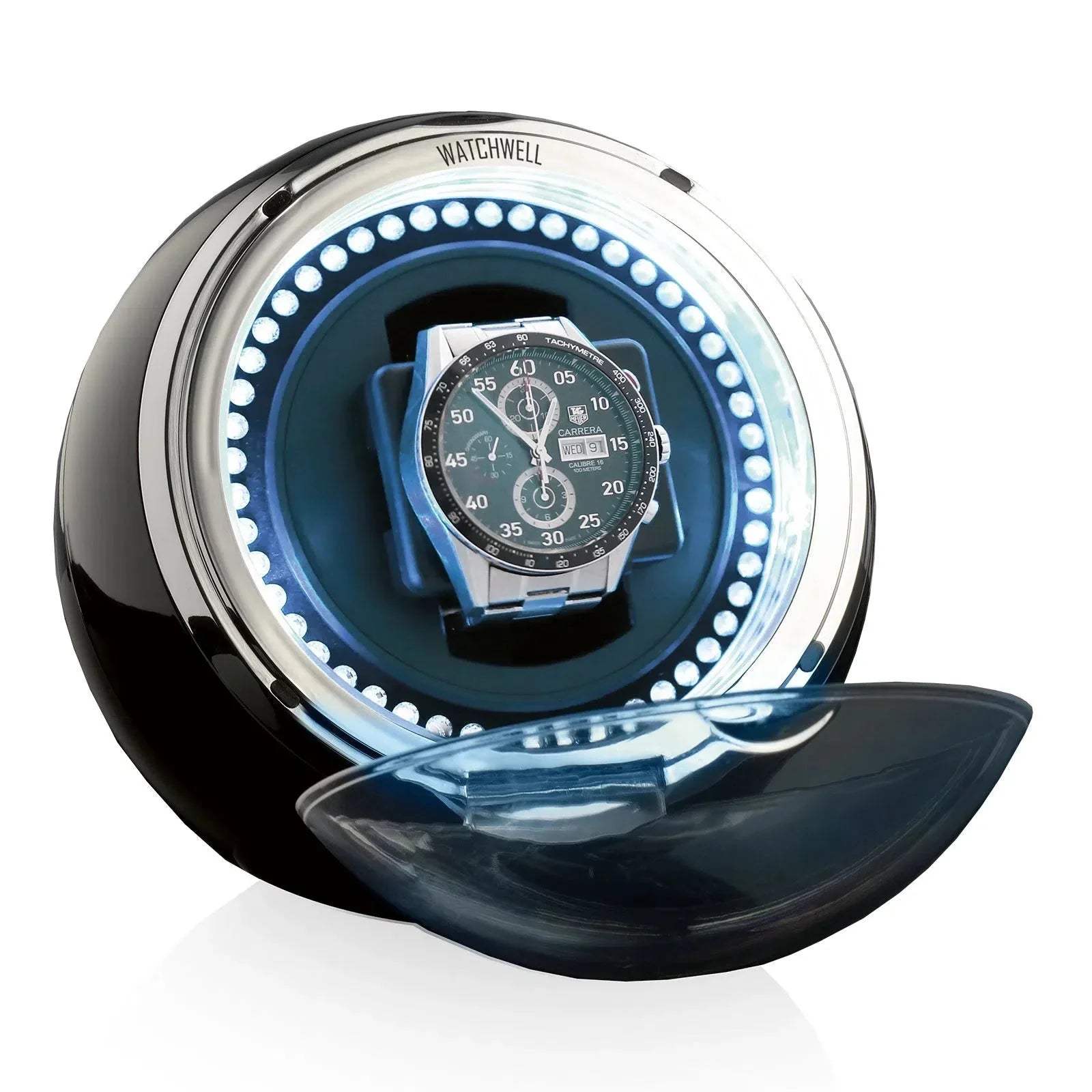 Remontoir Montre Globe LED Bleu