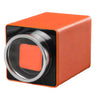 Remontoir Montre Cuir Orange Tangerine