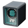 Remontoir Montre Carbone Vert Sarcelle