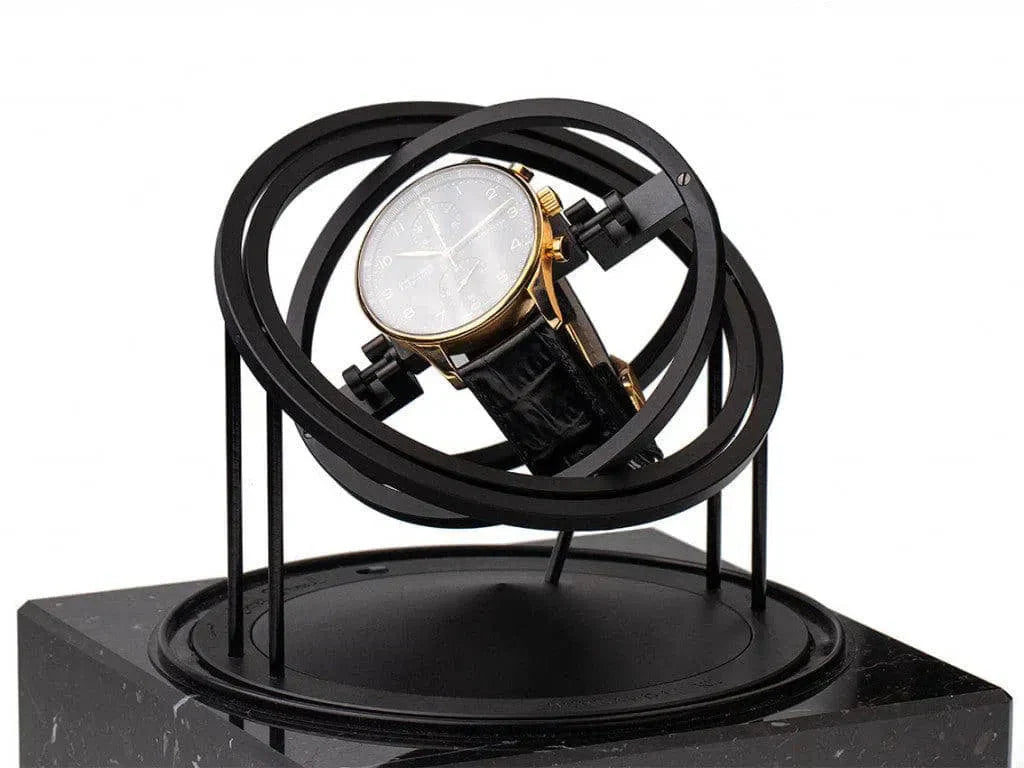 Remontoir Montre Marbre Noir Luxe