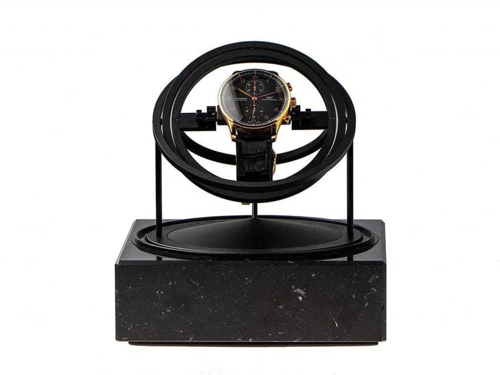 Remontoir Montre Marbre Noir Luxe