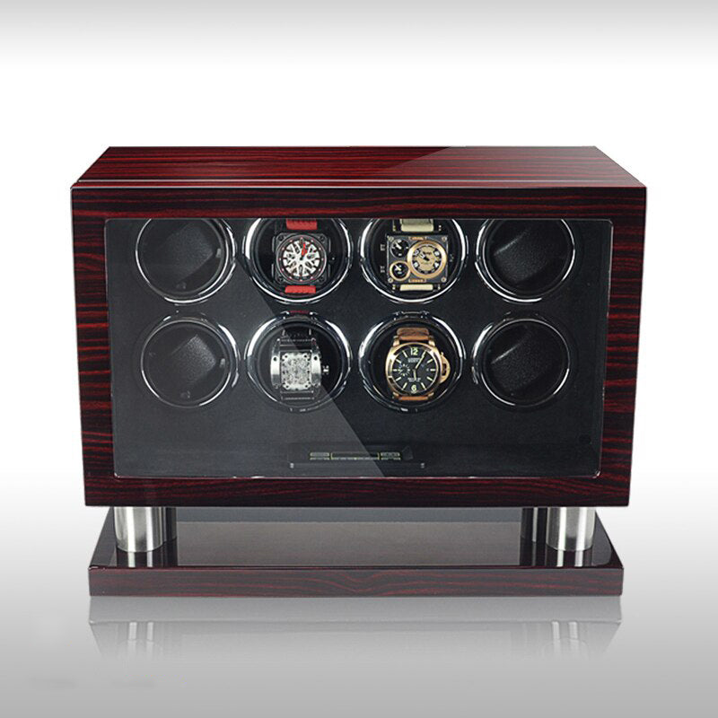 Remontoir Montre Bois 8 Slots Mécanique