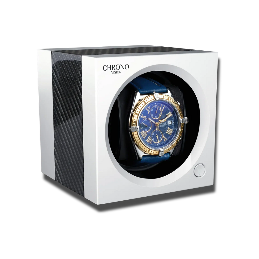 Remontoir Montre Automatique 1 Place Carbone Blanc Bluetooth