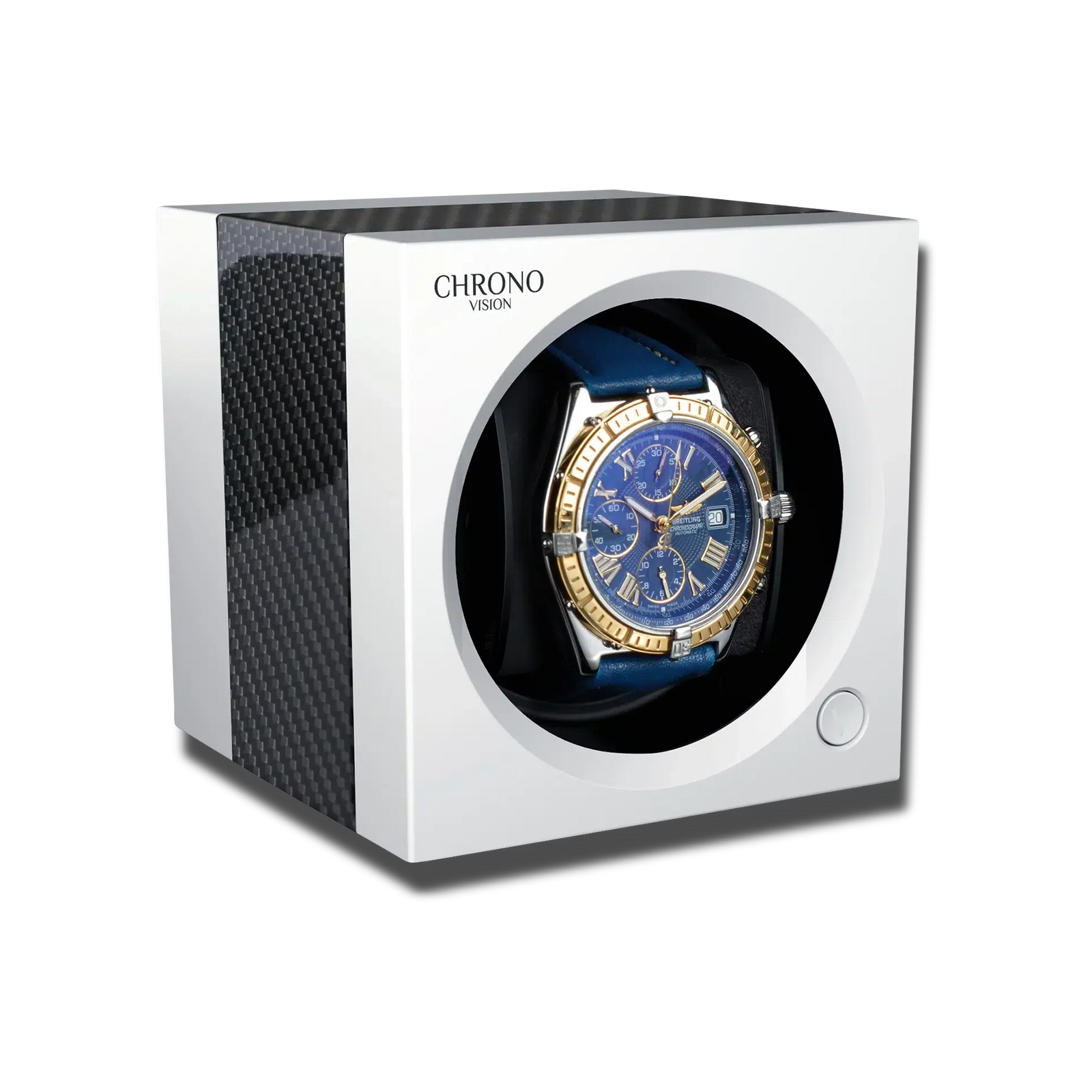Remontoir Montre Carbone Blanc Luxe