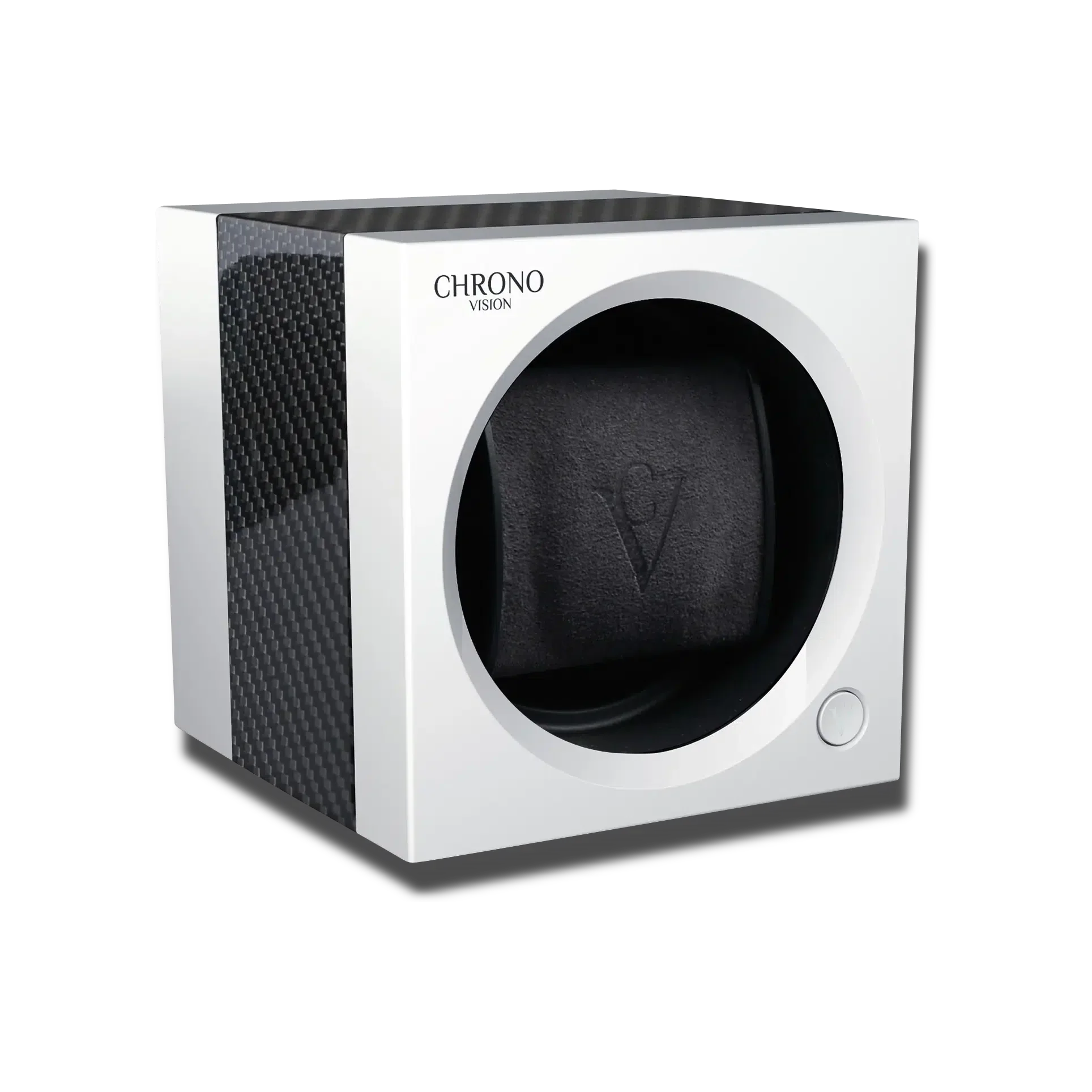 Remontoir Montre Carbone Blanc Luxe