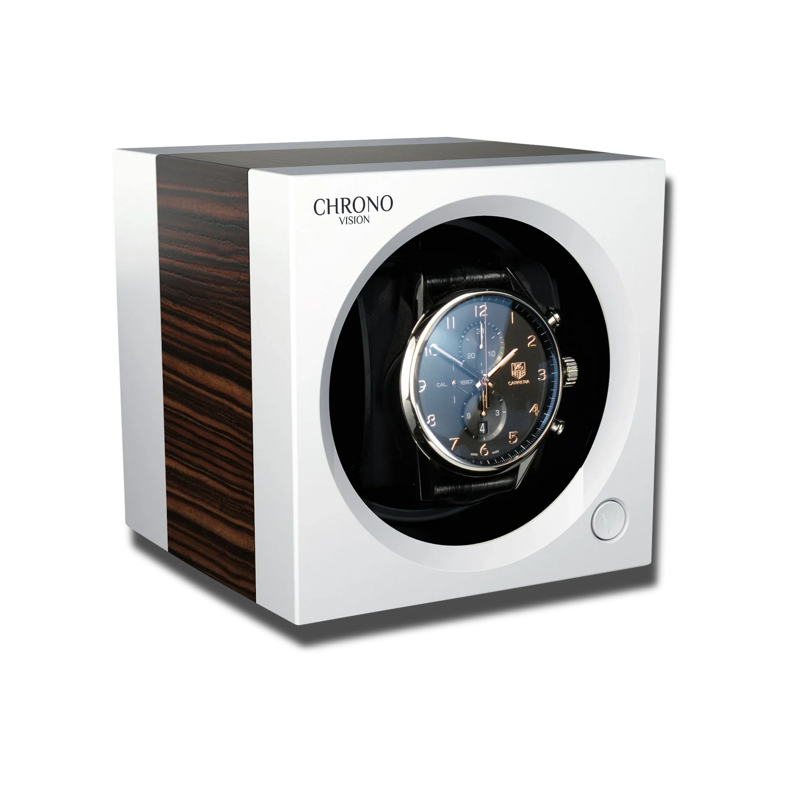 Remontoir Montre Bois Noyer Blanc Luxe
