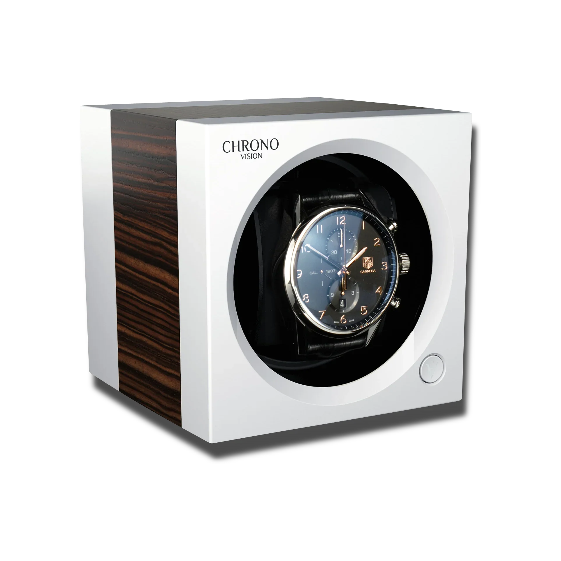 Remontoir Montre Bois Noyer Blanc Luxe