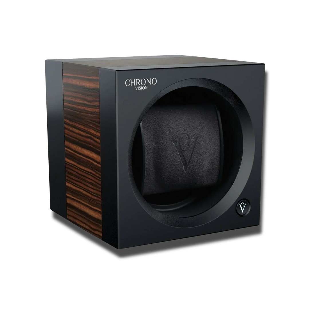 Remontoir 1 place noir mat – rotor vide avec coussin doux