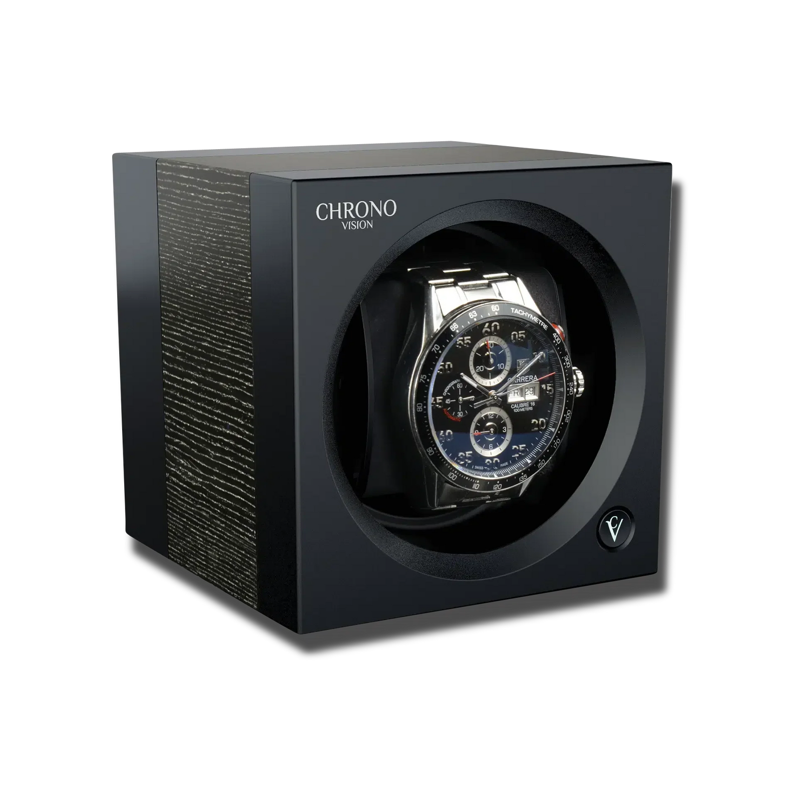Remontoir Montre Satin Noir Premium