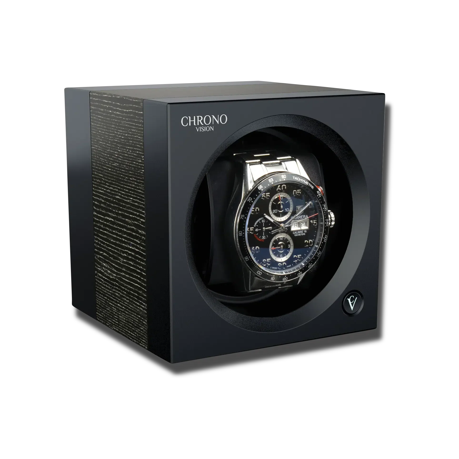 Remontoir Montre Satin Noir Premium