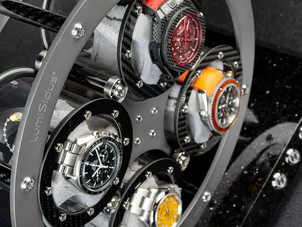 Coffre Fort Montre Carbone 4 Places Luxe