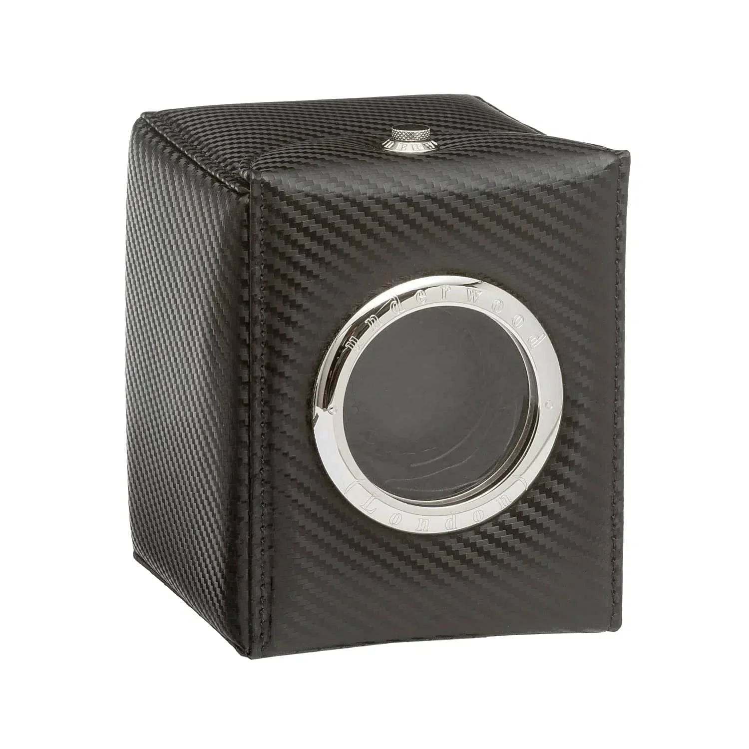 Remontoir Montre Cuir Fibre Carbone Single Premium