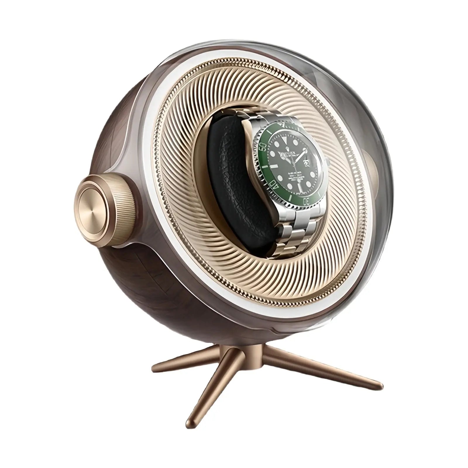 Remontoir Montre Plastique Tripode Doré Solo