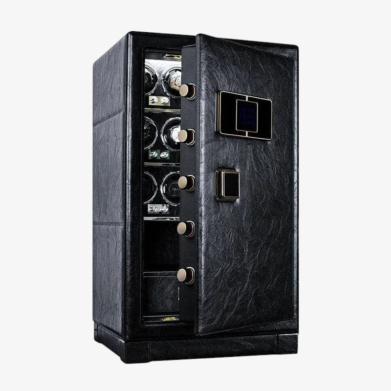 Coffre Fort Montres Métal 12 Remontoirs Premium