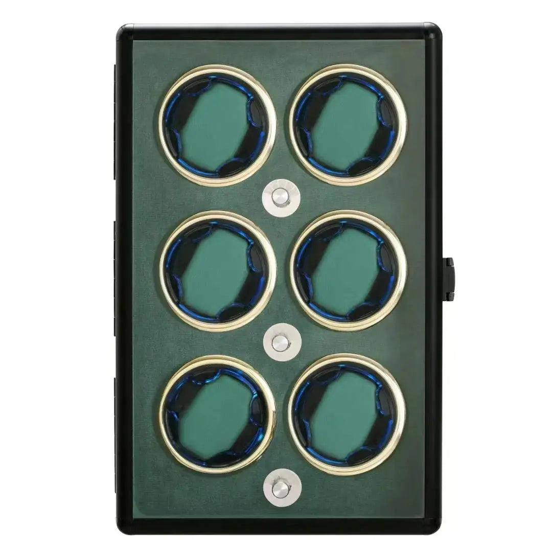Coffre Fort Montre Métal Sextuor Vert Aluminium