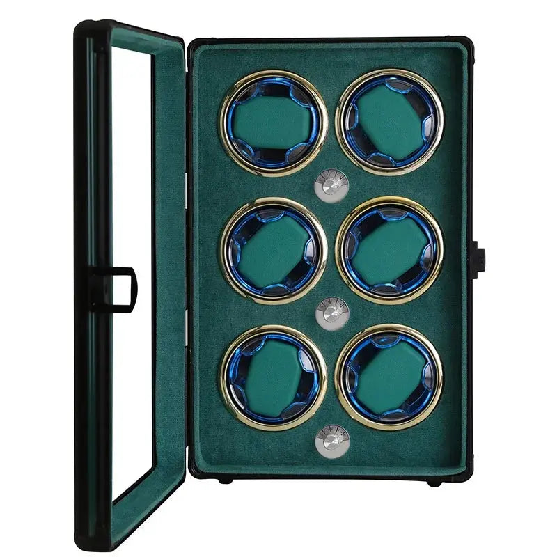 Coffre Fort Montre Métal Sextuor Vert Aluminium