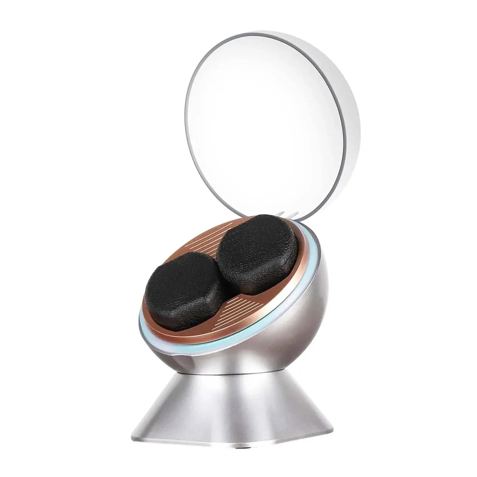 Remontoir Montre Acrylique Capsule Double Argenté