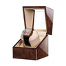Remontoir Montre Bois Camphrier Cuir Marron