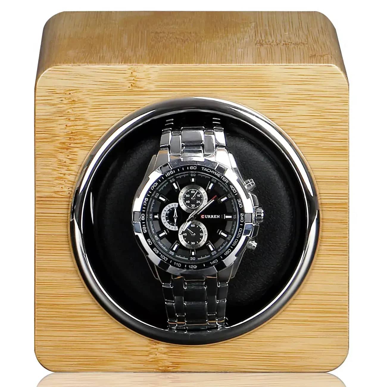 Remontoir Montre Bois Sapin Prisme 1 Place